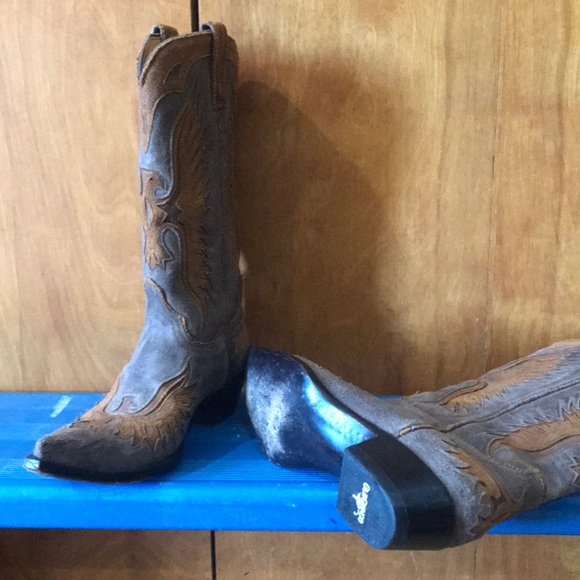 Old gringo brown eagle cowboy boots size 10 - Picture 10 of 10